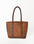 American Darling Tote Bag Western Quilted Genuine Leather Handbag with Hand-Stitched Accents and Premium YKK Zipper