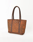 American Darling Tote Bag Western Quilted Genuine Leather Handbag with Hand-Stitched Accents and Premium YKK Zipper