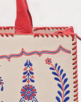 American Darling Tote Beautifully Leather Embroidered Design women handbag