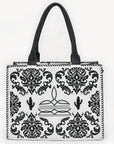 American Darling Tote Beautifully Leather Embroidered Design women handbag