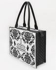 American Darling Tote Beautifully Leather Embroidered Design women handbag