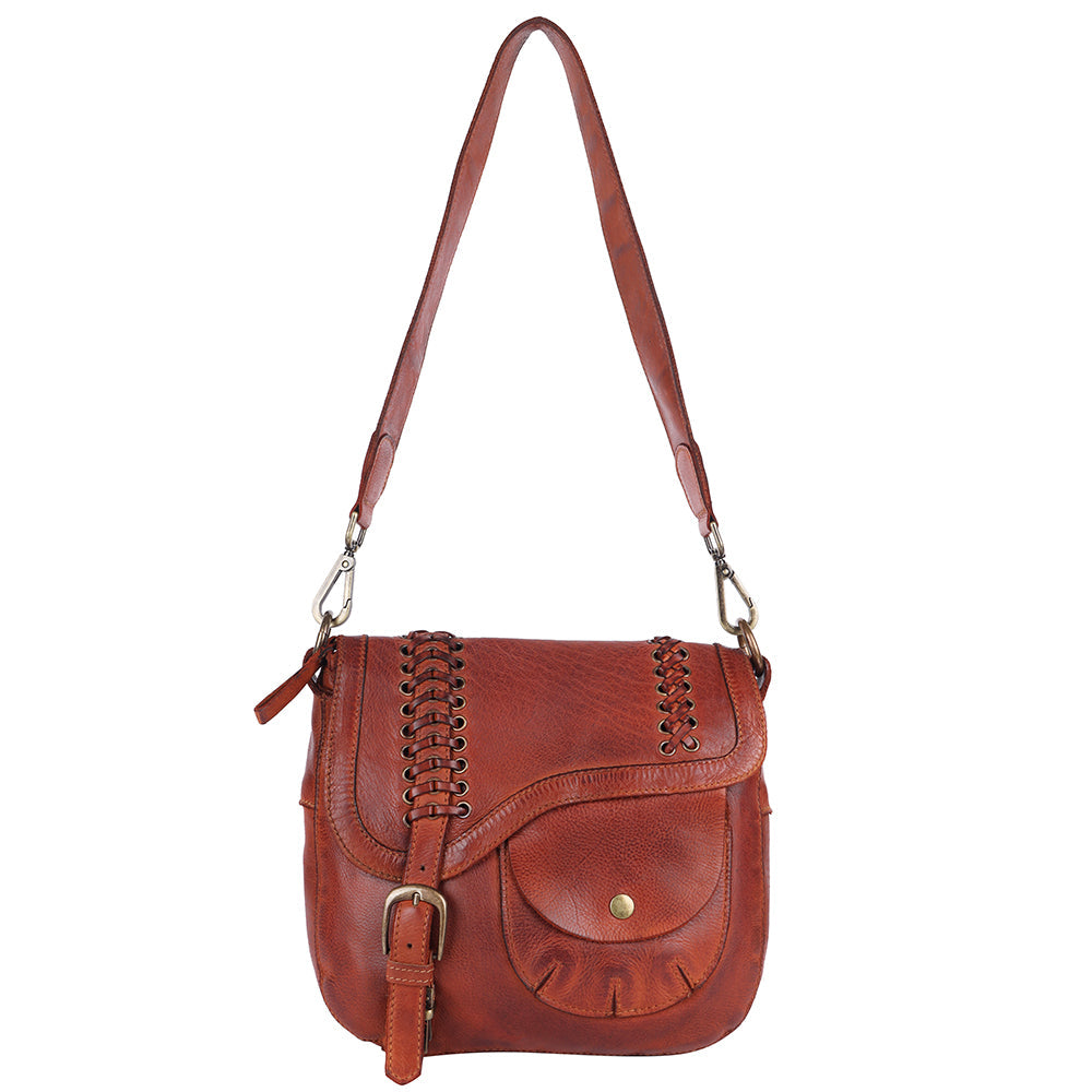 Spaghetti Western Crossbody Genuine Leather women bag handbag purse
