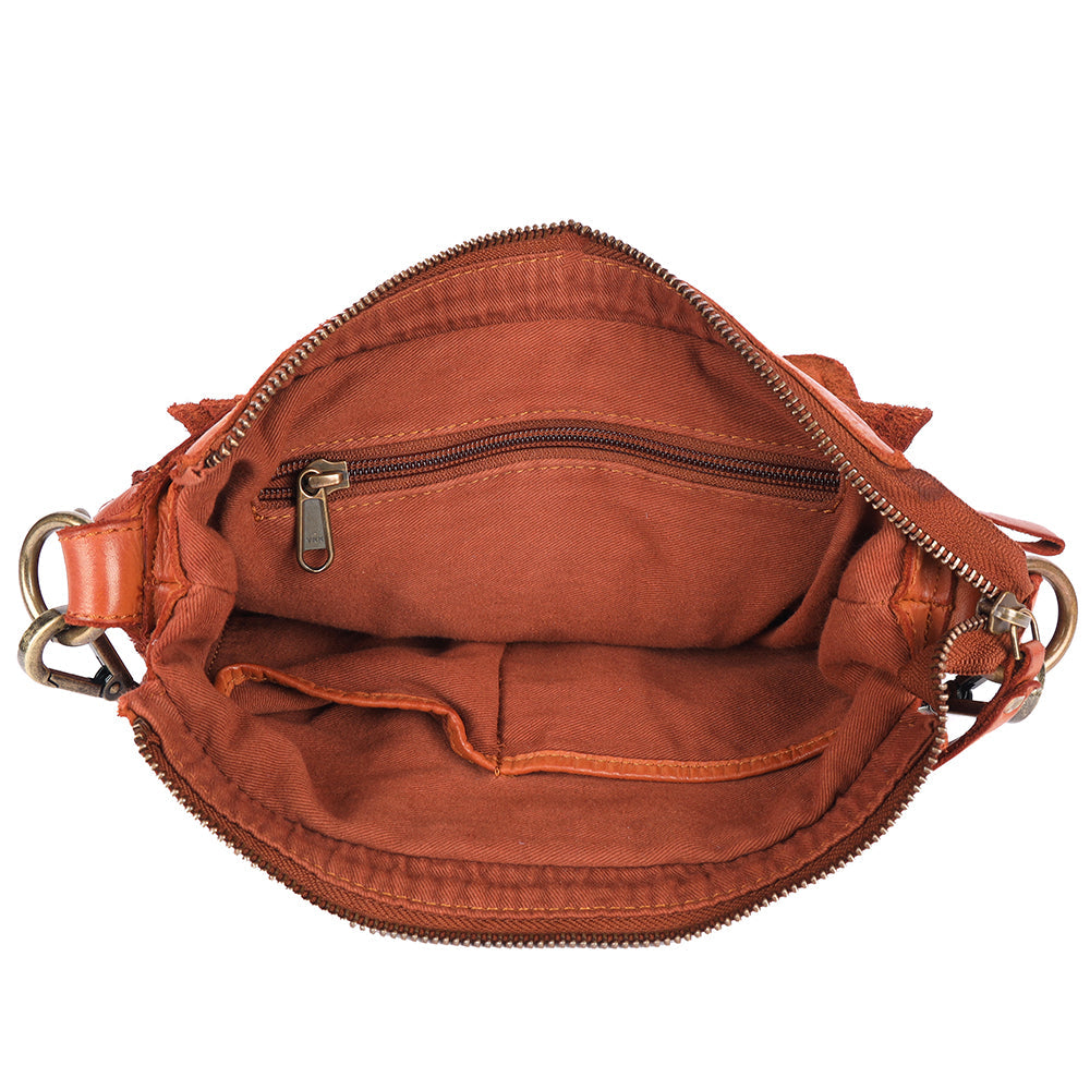 Spaghetti Western Crossbody Genuine Leather women bag handbag purse