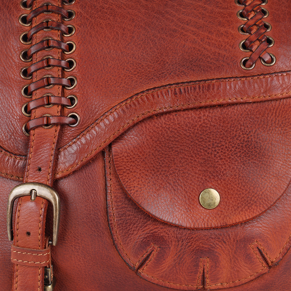 Spaghetti Western Crossbody Genuine Leather women bag handbag purse