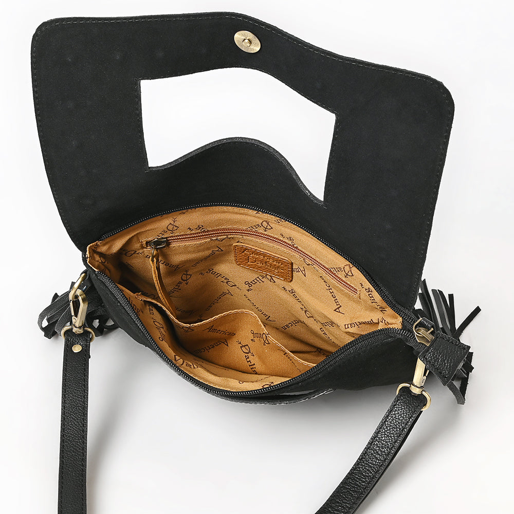 American Darling Crossbody Suede Genuine Western Leather Women Bag Western Handbag Purse