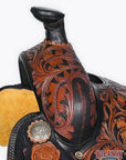 Hilason Western Horse Saddle American Leather Ranch Roping Cowboy
