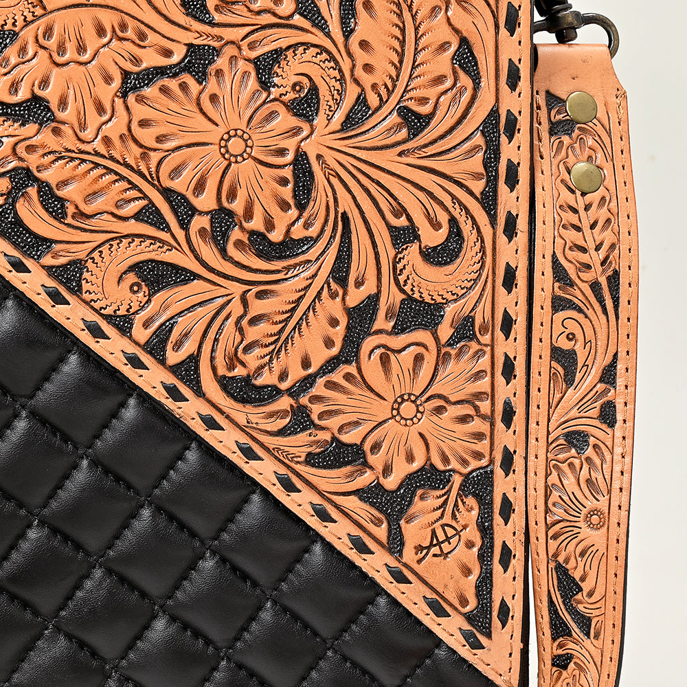 American Darling Tote Quilted Hand Tooled Genuine Leather Women Bag Western Handbag