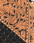 American Darling Tote Quilted Hand Tooled Genuine Leather Women Bag Western Handbag