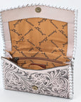American Darling Women's Crossbody Western Hand Tooled Genuine Leather Handbag