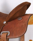 Hilason Western Horse Saddle Barrel Racing Trail Pleasure Genuine Leather Brown