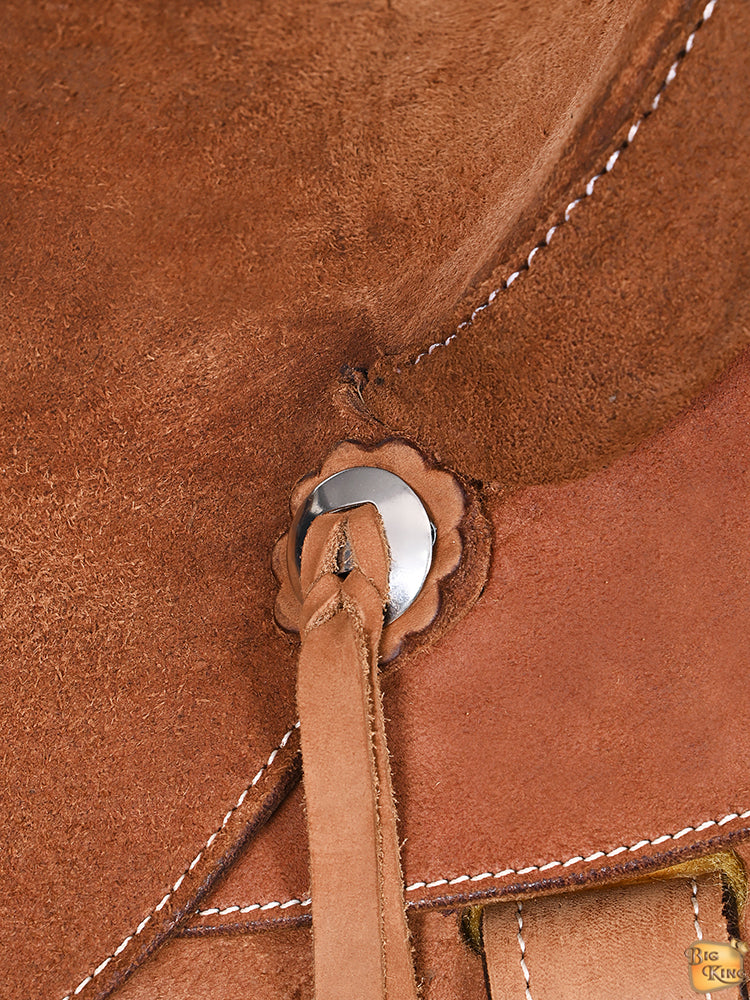Hilason Western Horse Wade Ranch Roping Genuine Leather Saddle Brown