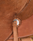 Hilason Western Horse Wade Ranch Roping Genuine Leather Saddle Brown