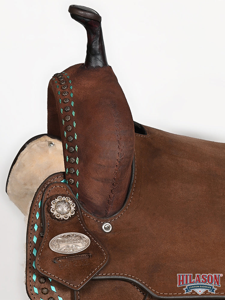 Western Horse Flex Tree Leather Saddle For Trail And Barrel Racing