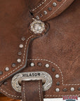 Hilason Western Horse Flex Tree Saddle American Leather Trail Barrel