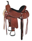Hilason Western Horse Flex Tree Saddle American Leather Trail Barrel