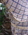 66 In Hilason Western Horse Fly Sheet Uv Protect Mesh Bug Mosquito Summer Spring Blue / White Plaid