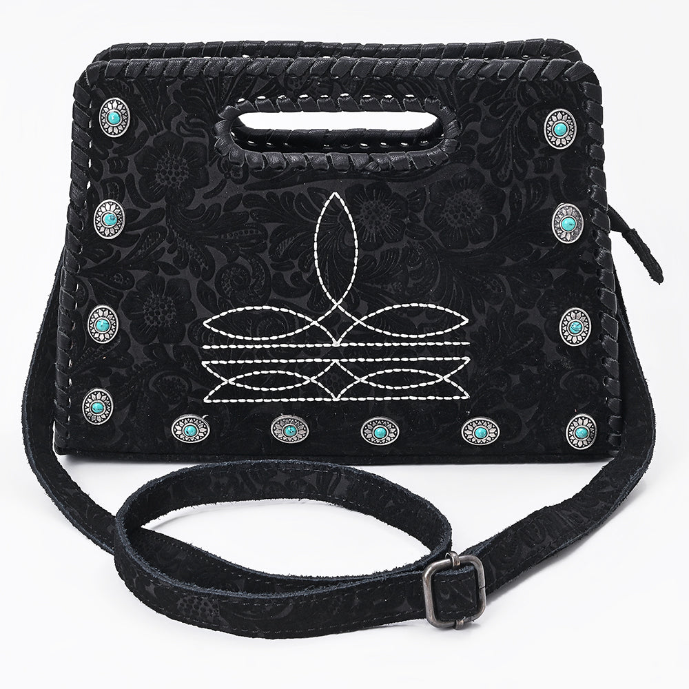 American Darling Clutch Beautifully hand tooled Genuine Leather women handbag