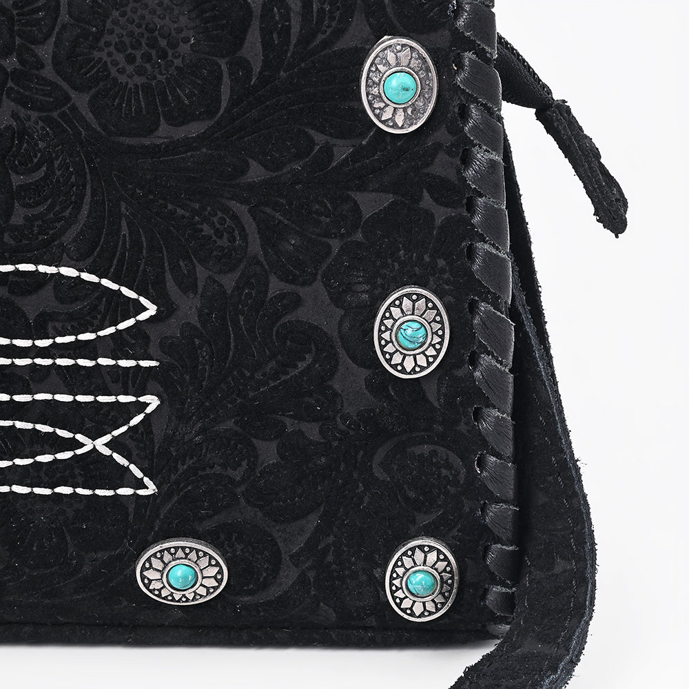 American Darling Clutch Beautifully hand tooled Genuine Leather women handbag