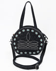 American Darling Canteen Bag Beautifully hand tooled Genuine Leather women handbag