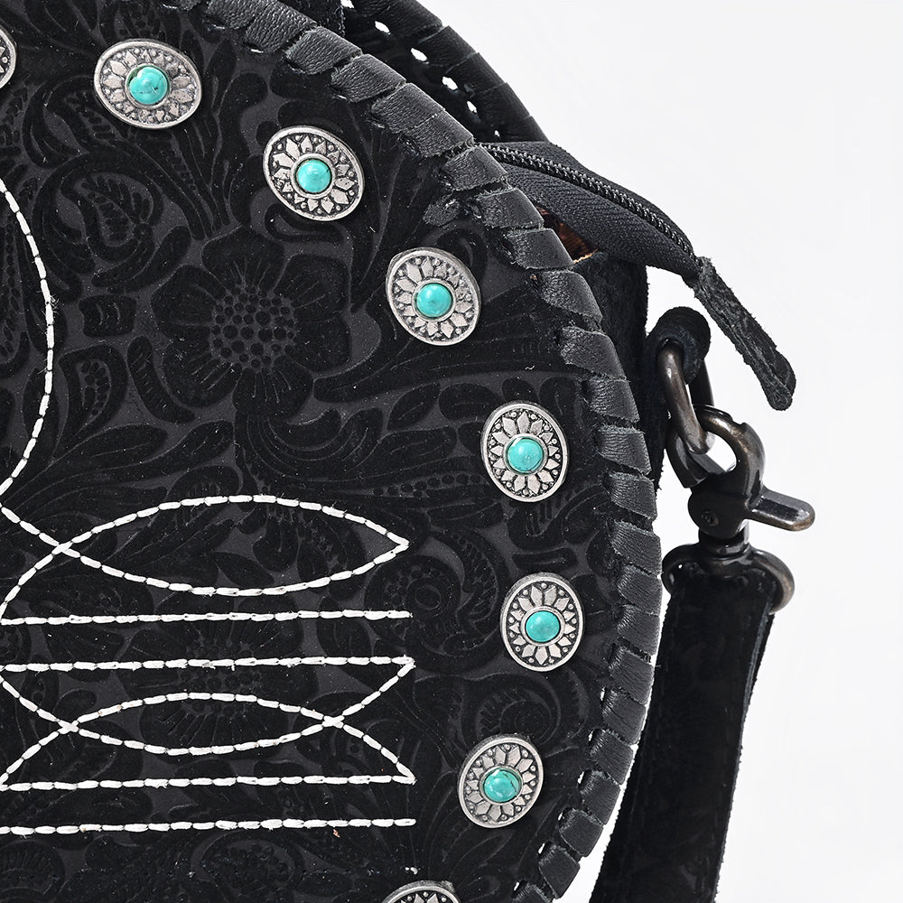 American Darling Canteen Bag Beautifully hand tooled Genuine Leather women handbag