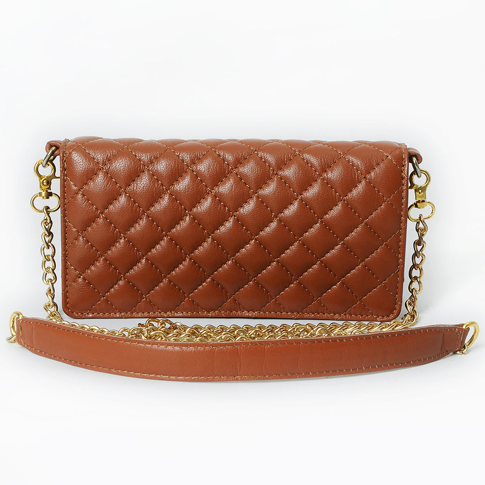 Never Mind Organiser Quilted Vintage Handmade Genuine Cowhide Leather Women Bag Western Handbag Purse