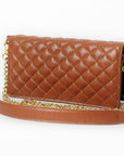 Never Mind Organiser Quilted Vintage Handmade Genuine Cowhide Leather Women Bag Western Handbag Purse
