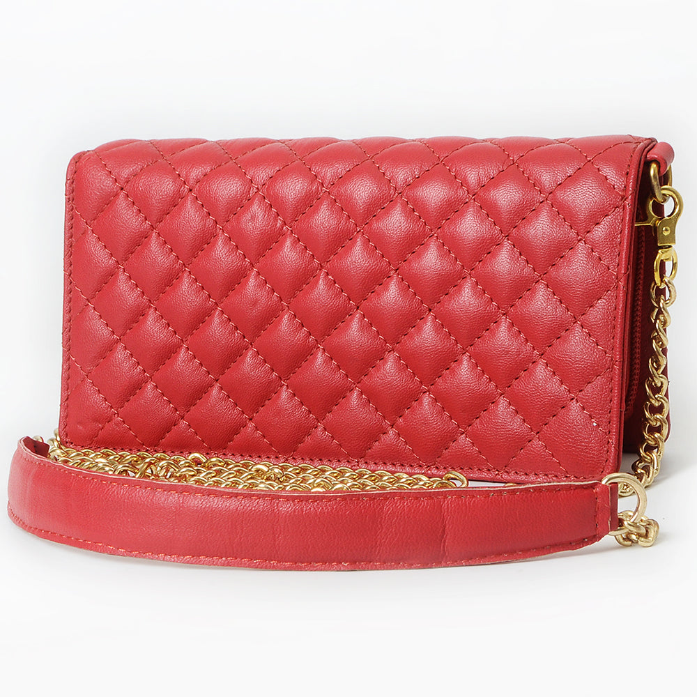 Never Mind Organiser Quilted Vintage Handmade Genuine Cowhide Leather Women Bag Western Handbag Purse