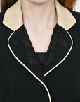American Darling Genuine Suede Embroidered leather Jacket ladies Girl Black