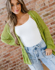 Whitley Crochet Knit Open Cardigan