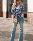 Lorelei Sleeve Striped Trim Blouse