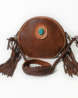 American Darling Canteen Bag Full Grain Genuine Leather Western Women | Handbag Purse Travel Clutch