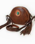 American Darling Canteen Bag Full Grain Genuine Leather Western Women | Handbag Purse Travel Clutch