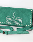 American Darling Western Small Cross Body Genuine Leather Handbag Purse Wallet Bag For Women Girls