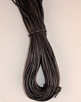 HILASON Thin Round Genuine Leather Cord Thread Lacing 2 Ft and 3 Ft Lengths Beading & Repairs DIY Crafts