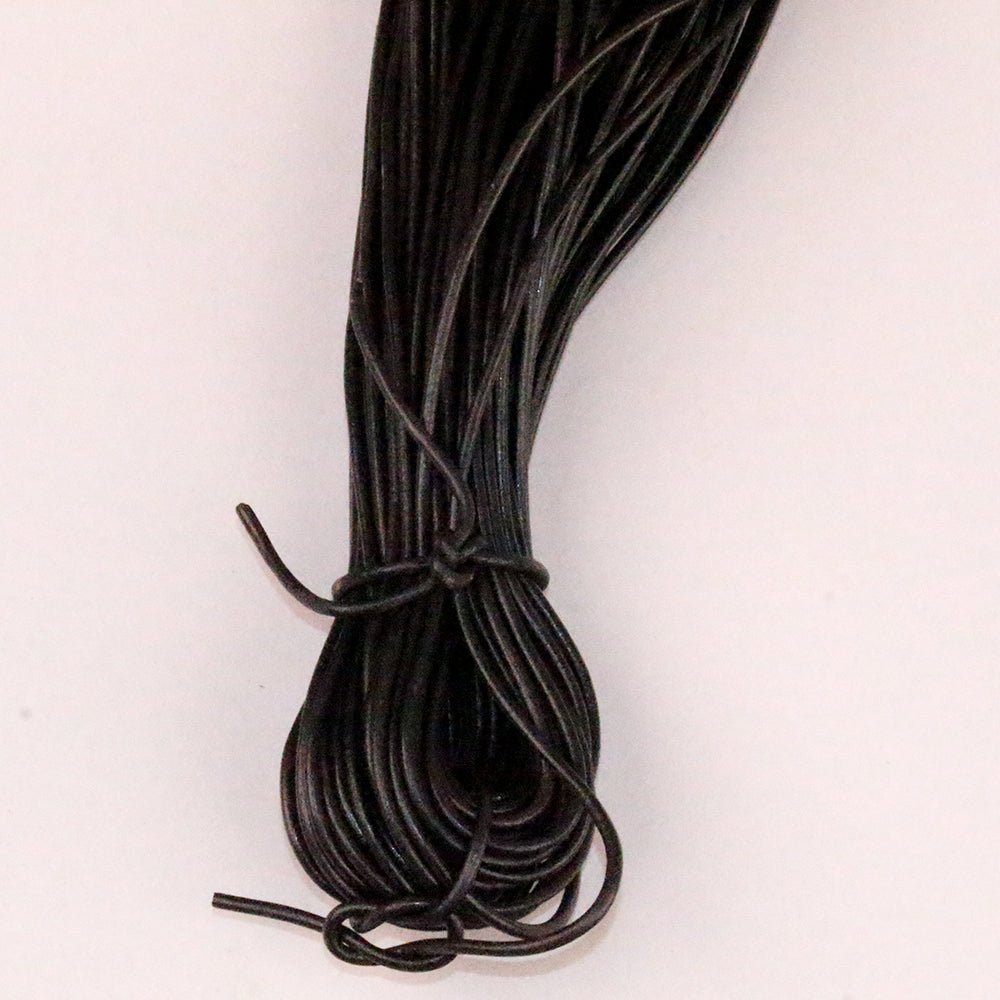 HILASON Thin Round Genuine Leather Cord Thread Lacing 2 Ft and 3 Ft Lengths Beading &amp; Repairs DIY Crafts