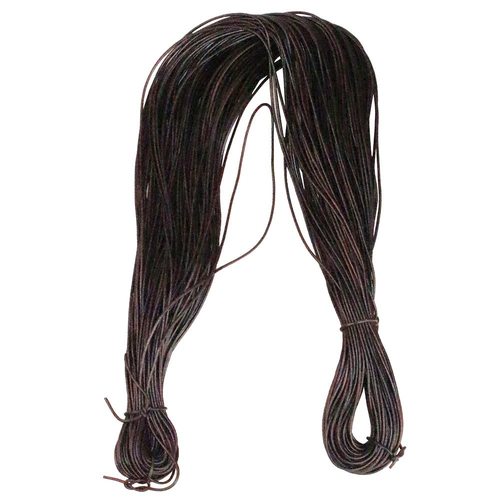 HILASON Thin Round Genuine Leather Cord Thread Lacing 2 Ft and 3 Ft Lengths Beading &amp; Repairs DIY Crafts