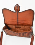 Quilted Leather Crossbody Bag For Women With Adjustable Strap