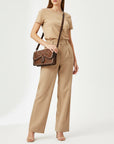 American Darling Full Grain Leather Crossbody Shoulder Bag Women Adjustable Strap