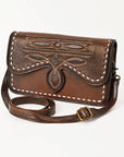 American Darling Full Grain Leather Crossbody Shoulder Bag Women Adjustable Strap