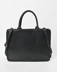 American Darling Black Western Cutwork Leather Handbag for Women – Embossed Tooled Satchel