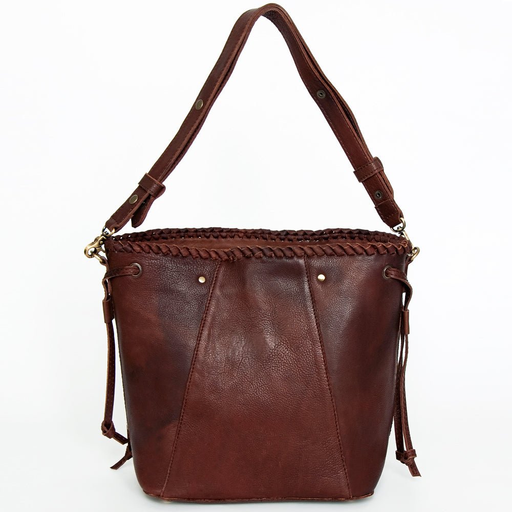 American Darling Bucket Full Grain Genuine Leather Western Women Bag Handbag Purse | Travel Bags College Casual