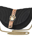 American Darling Cross body Bag for Women, Premium Suede Leather with Hand Tooled Floral Trim, Western Concho & Chain Strap