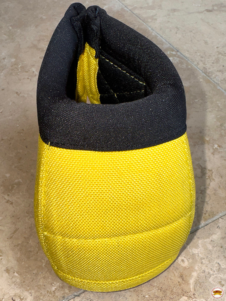 HILASON Ballistic Overreach Bell Boots for Horses Protective, Shock Absorbing, Durable &amp; Comfortable Quick Wrap Hook Loop