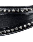 HILASON Western Horse Headstall Genuine American Leather Black
