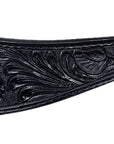 HILASON Western Horse Headstall Breast Collar Genuine American Leather Floral Black