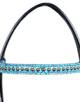 HILASON Western Horse Headstall Genuine American Leather brown