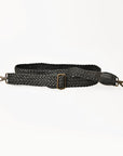 American Darling Genuine Leather Bag Strap Hand-Braided Adjustable Crossbody Bag-Strap 55” Length