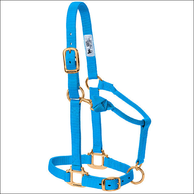Weaver Hurricane Blue Original Adjustable Chin &amp; Throat Snap Halter Small Horse