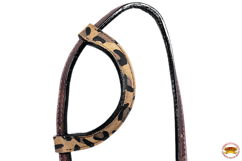 HILASON Western Horse Headstall Tack Genuine American Leather Dark Brown