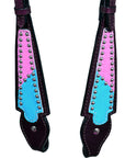 HILASON Western Horse Headstall Tack Genuine American Leather Dark Brown